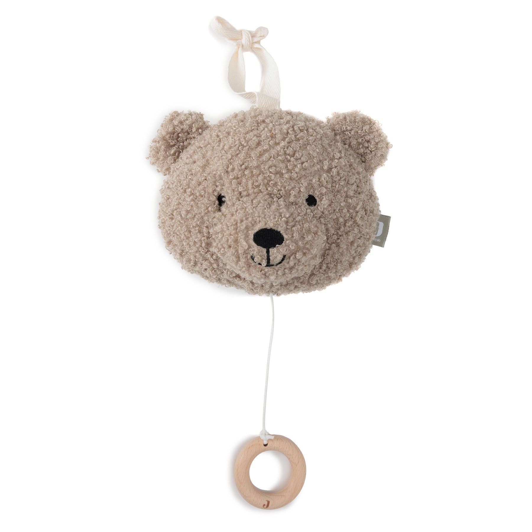 Peluche musicale ours bouclé – Naturel – Jollein