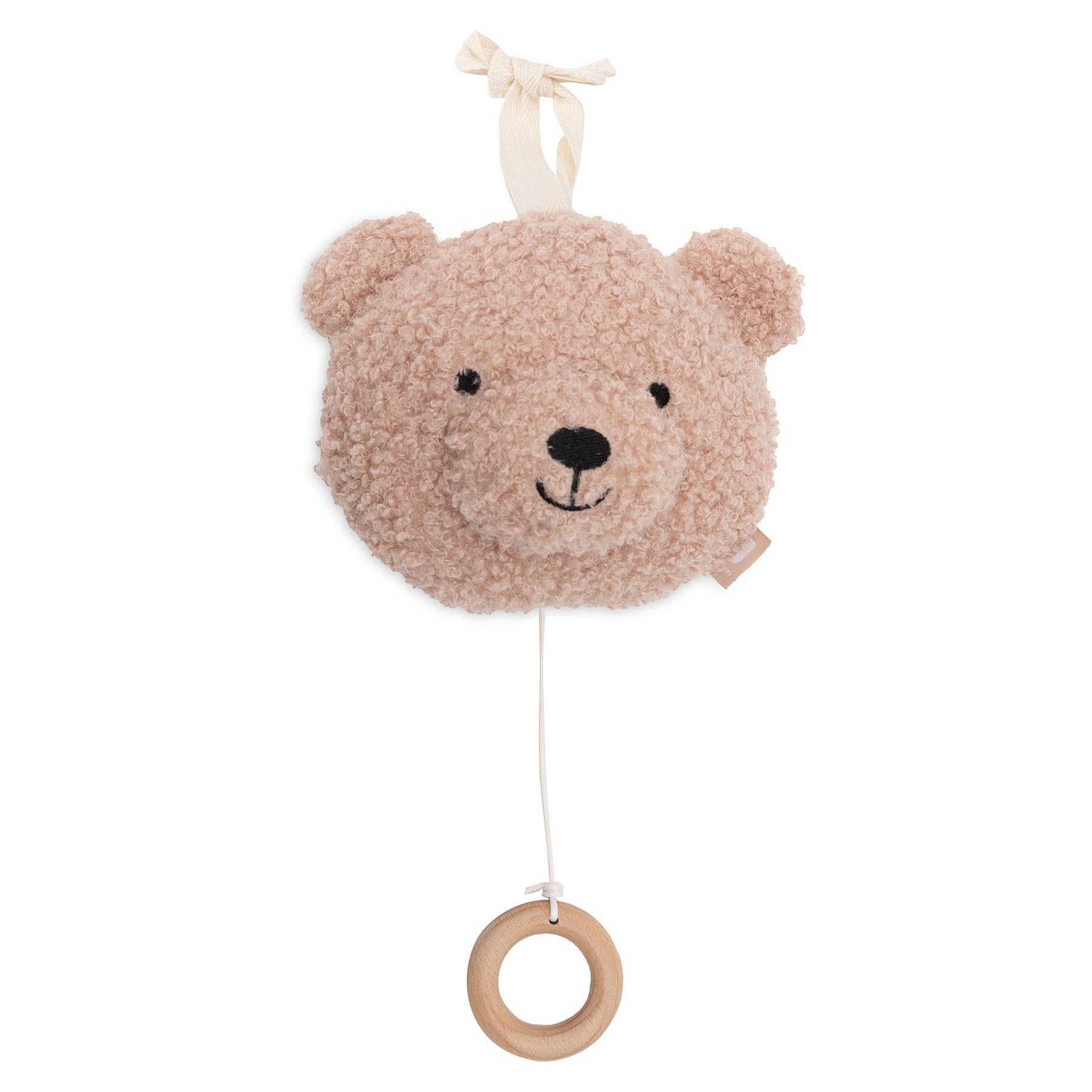 Peluche musicale ours bouclé – Naturel – Jollein