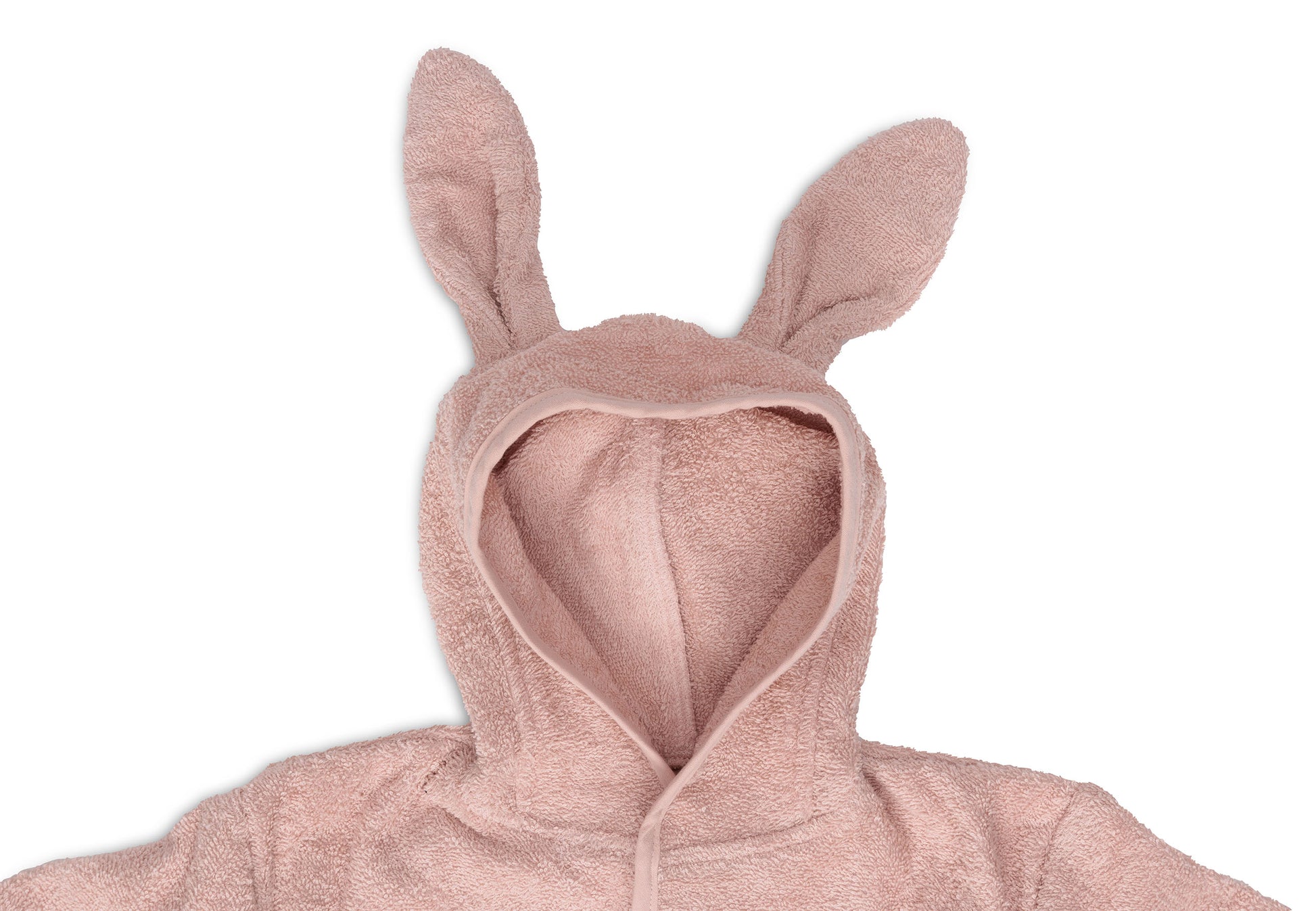 Peignoir Bébé Éponge 3_4 ans – Capuche avec Oreilles – Couleur Wild Rose