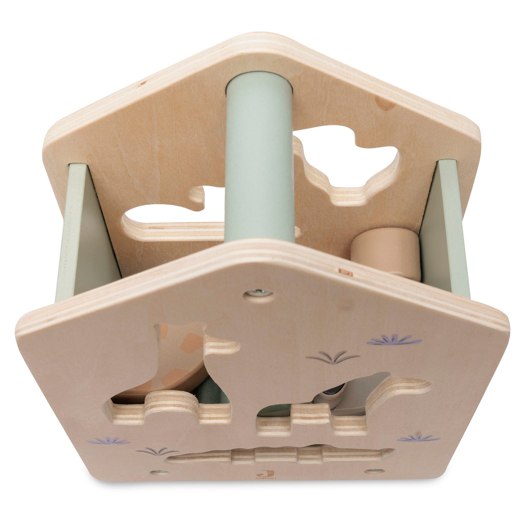 Maison en bois bébé – animaux jungle – éveil