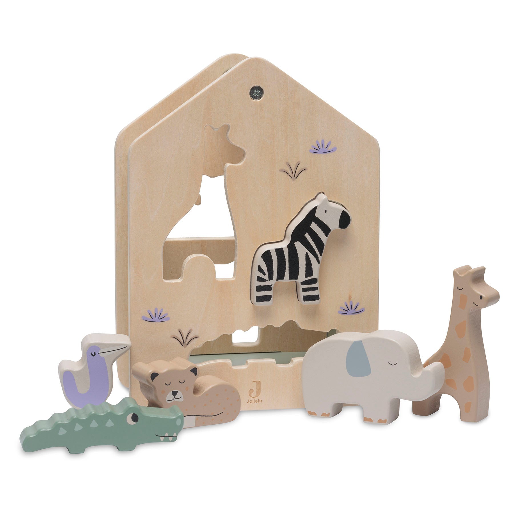 Boîte à formes en bois Jungle Jambo – Jollein