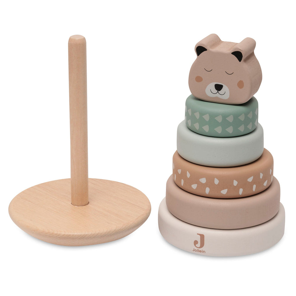 Empileur à bascule en bois – Jungle Jambo – Jouet d'éveil FSC