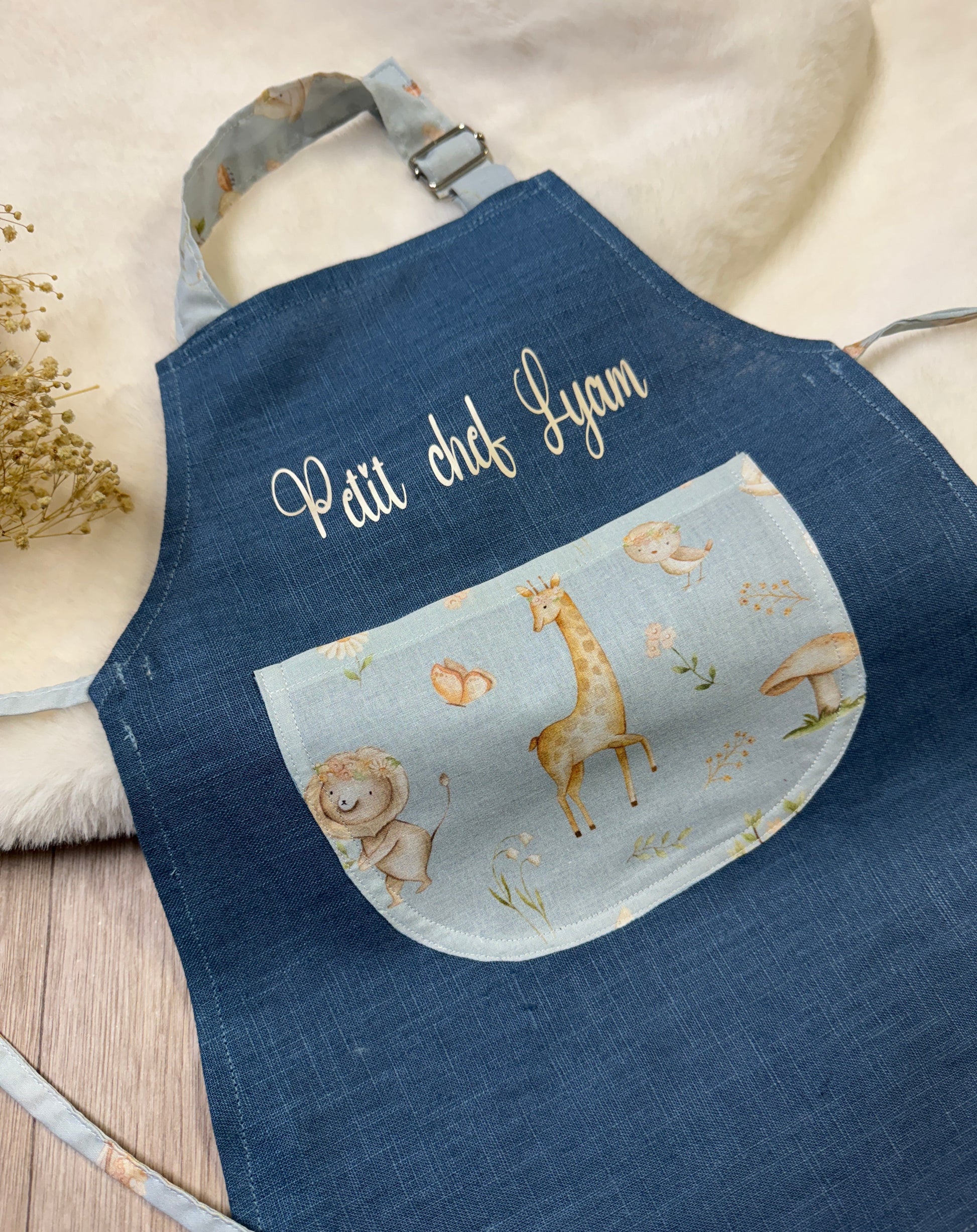 Tablier Enfant à personnaliser Fait main et Unique