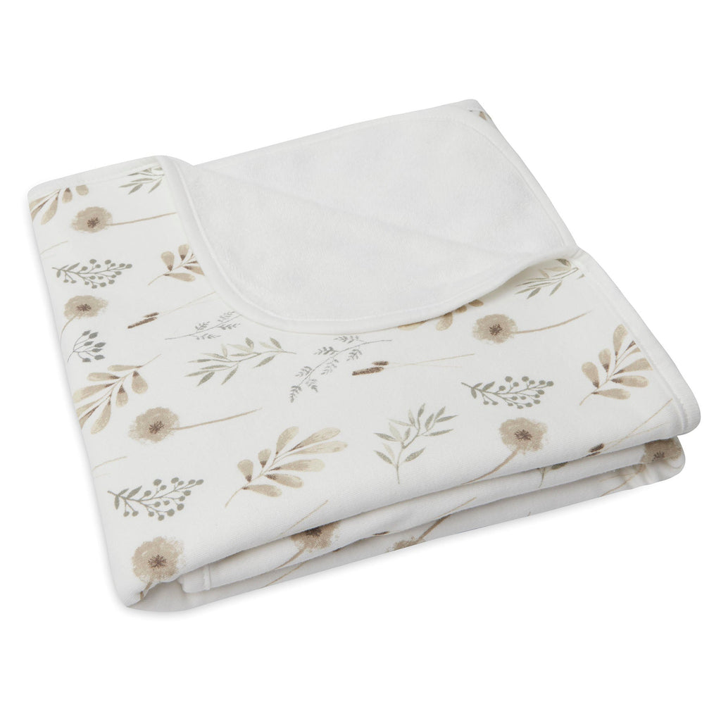 Couverture bébé en coton jersey imprimé Wild Flowers