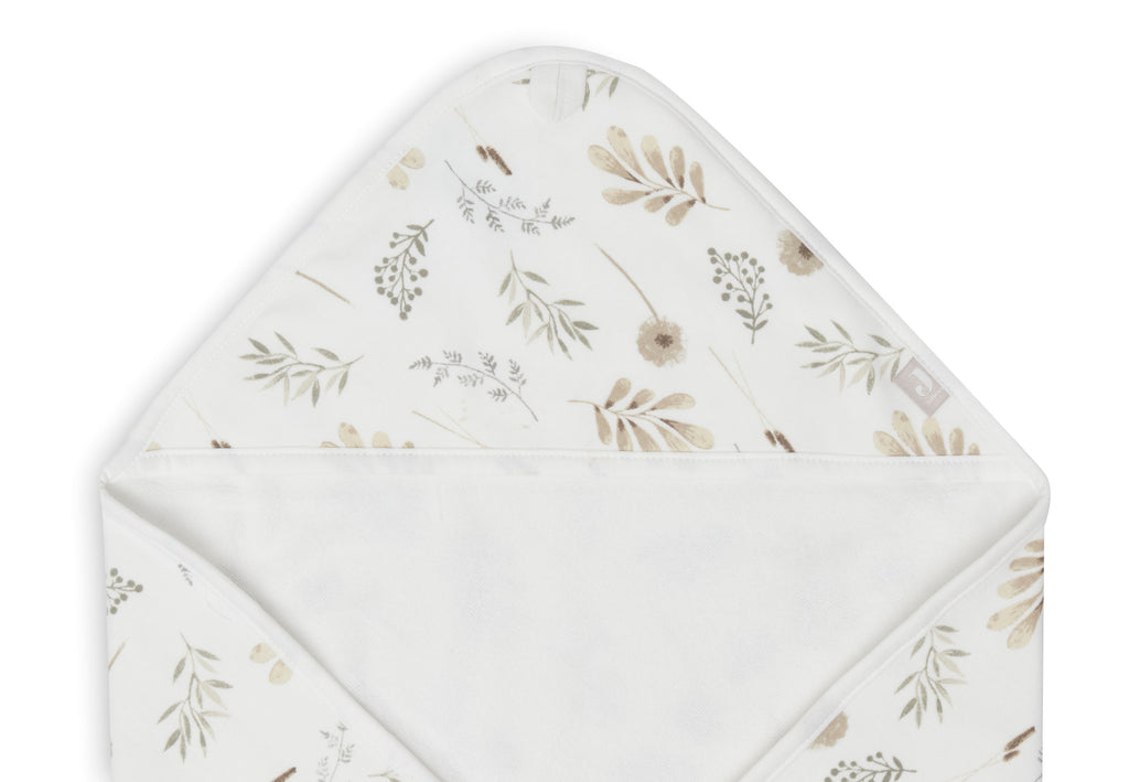 Cape de Bain Bébé avec Capuche – 75x75 cm – Imprimé Wild Flowers