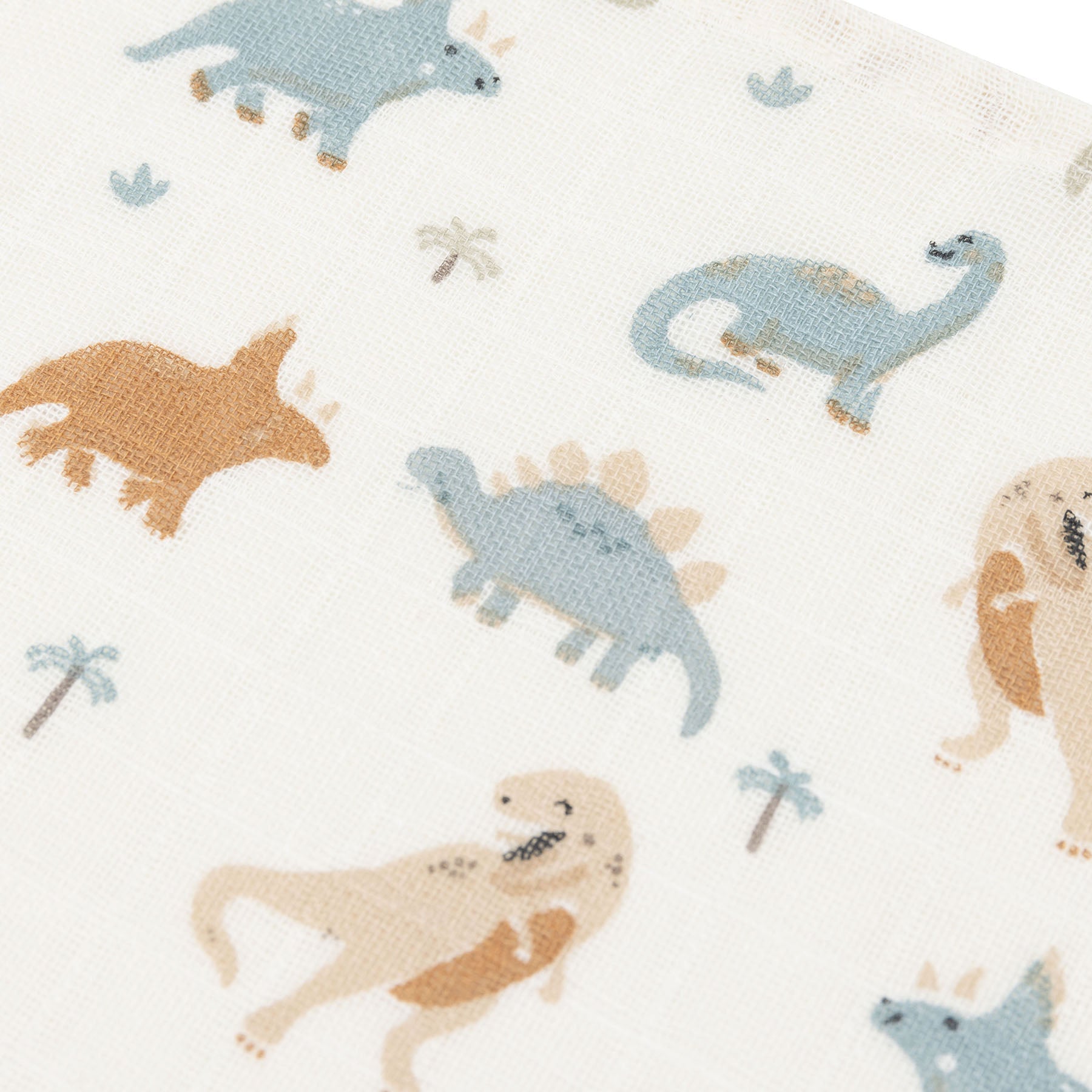 Langes en gaze de coton motif dinosaures – Roarsome – 70x70