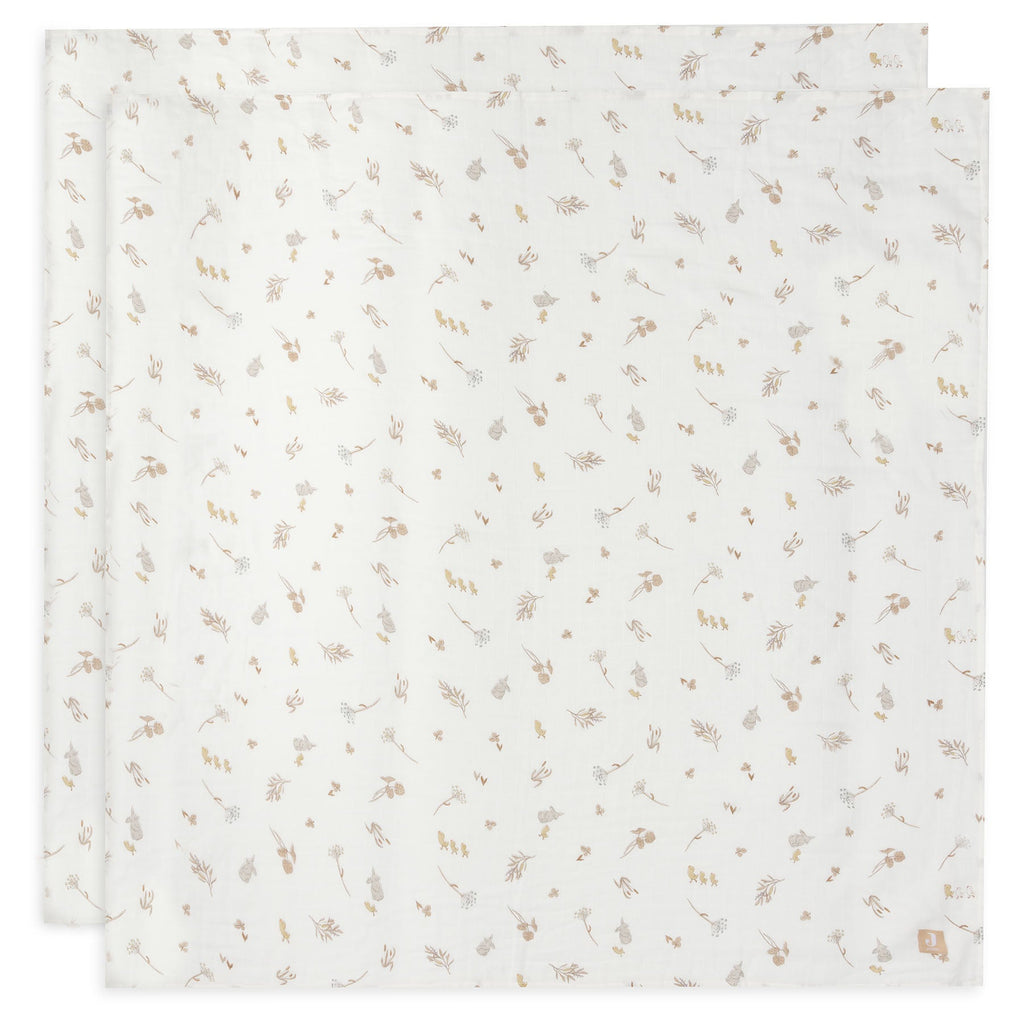 Langes gaze de coton bébé 115x115 – Riverside – Lot de 2