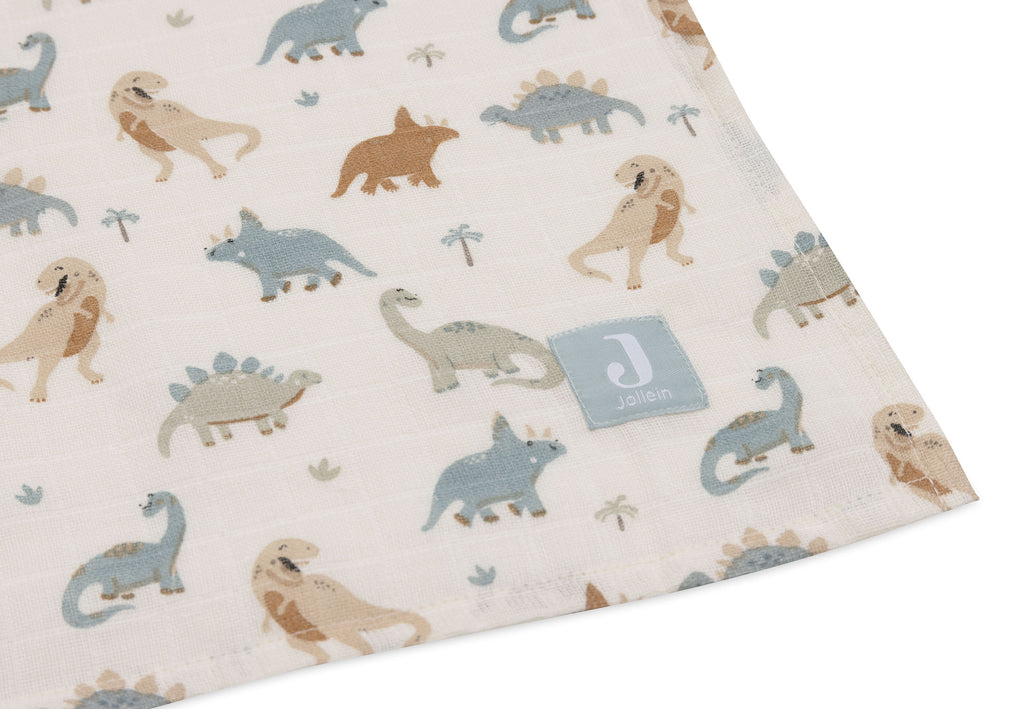 Langes en gaze de coton – Roarsome (lot de 2, 115x115 cm)