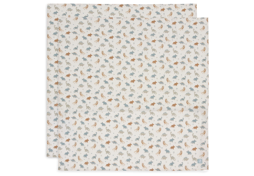 Langes en gaze de coton – Roarsome (lot de 2, 115x115 cm)