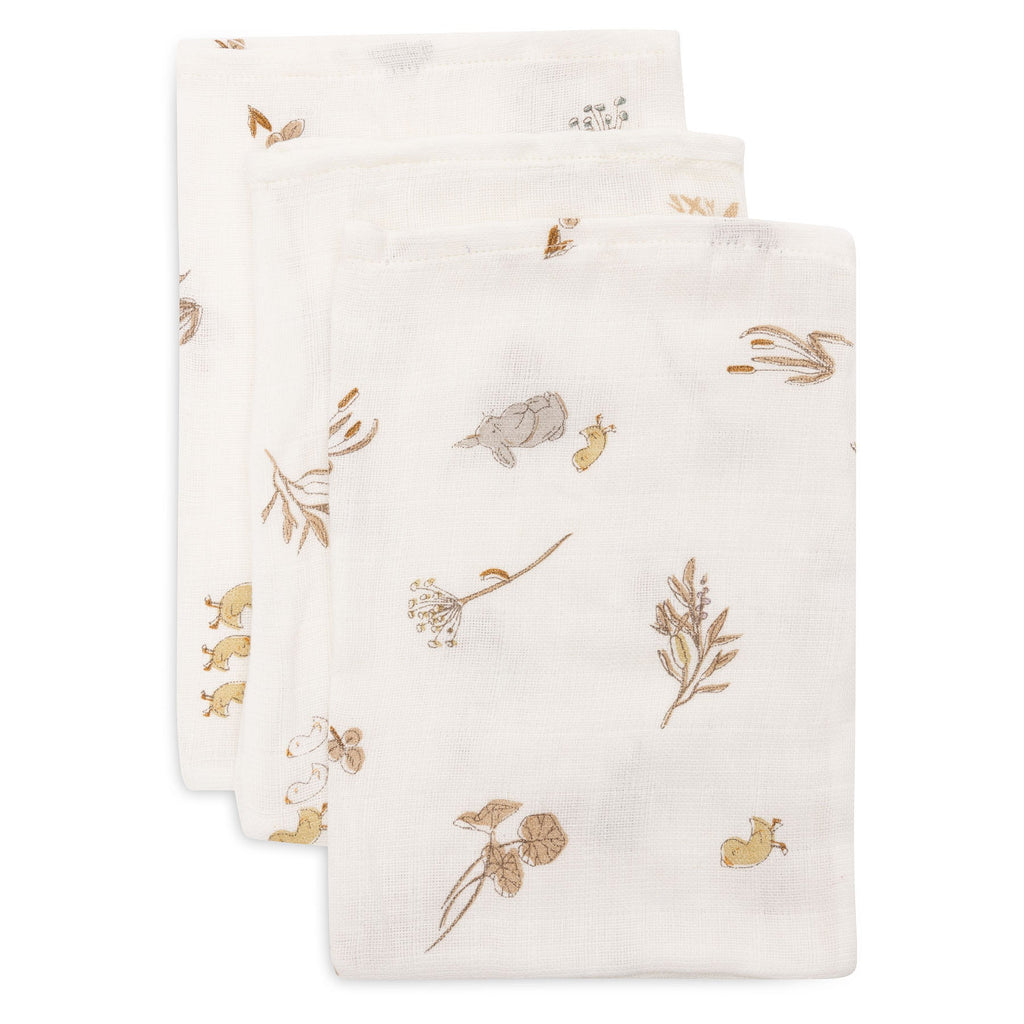 Gants de toilette en gaze de coton – Riverside (lot de 3)