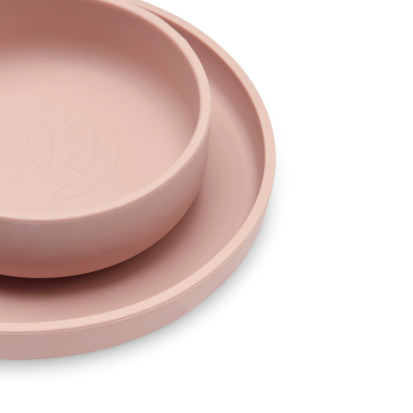 Set de table bébé en silicone – Pale Pink – 4 pièces – Jollein