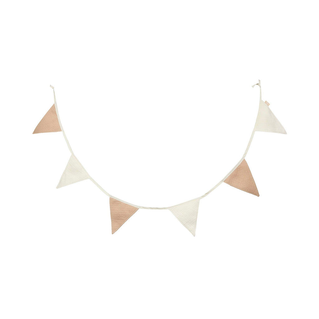 Guirlande Fanions en Tissu 200x17 cm – Biscuit & Ivory | Party Collection