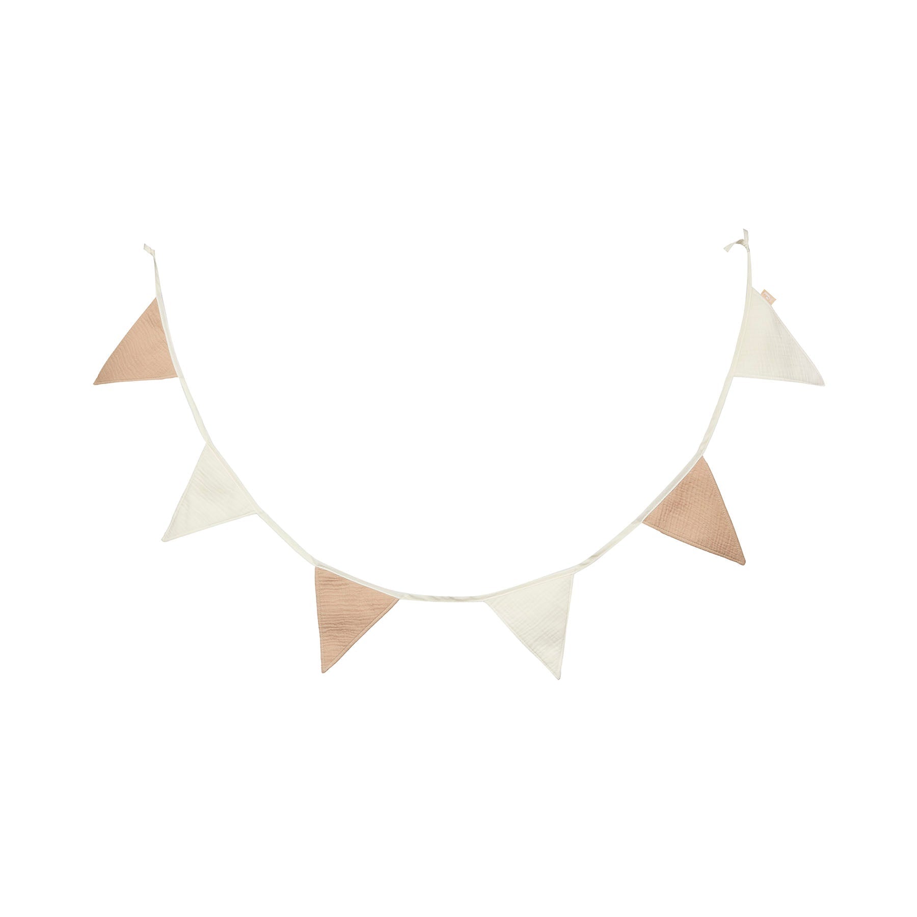 Guirlande Fanions en Tissu 200x17 cm – Biscuit & Ivory | Party Collection
