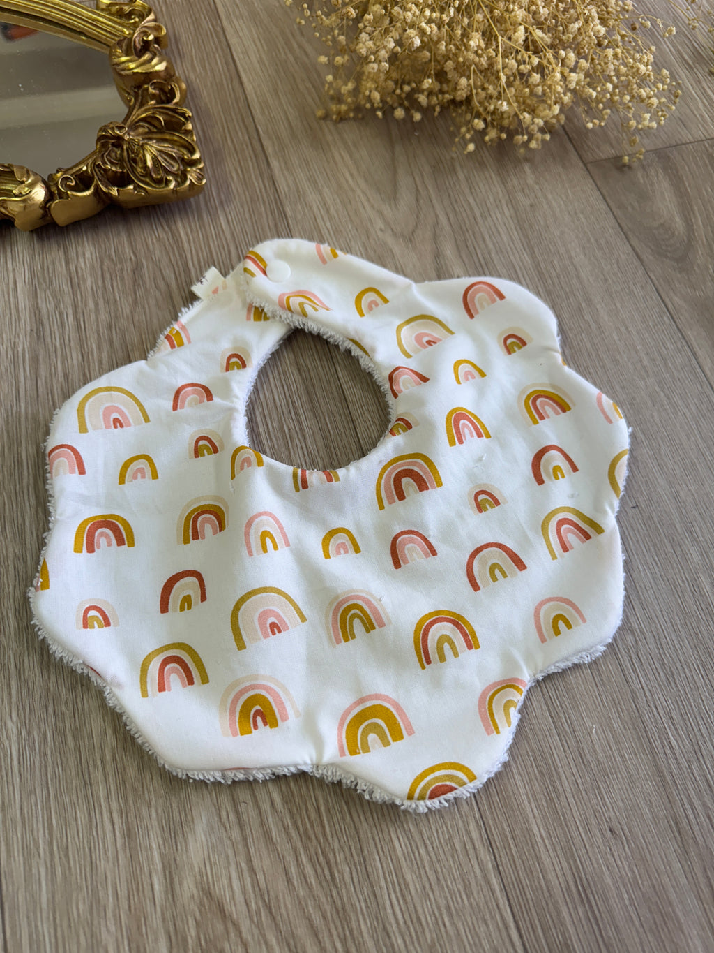 Bavoirs Fleur en Gaze de Coton Museline - Tendance Florale pour Bébé