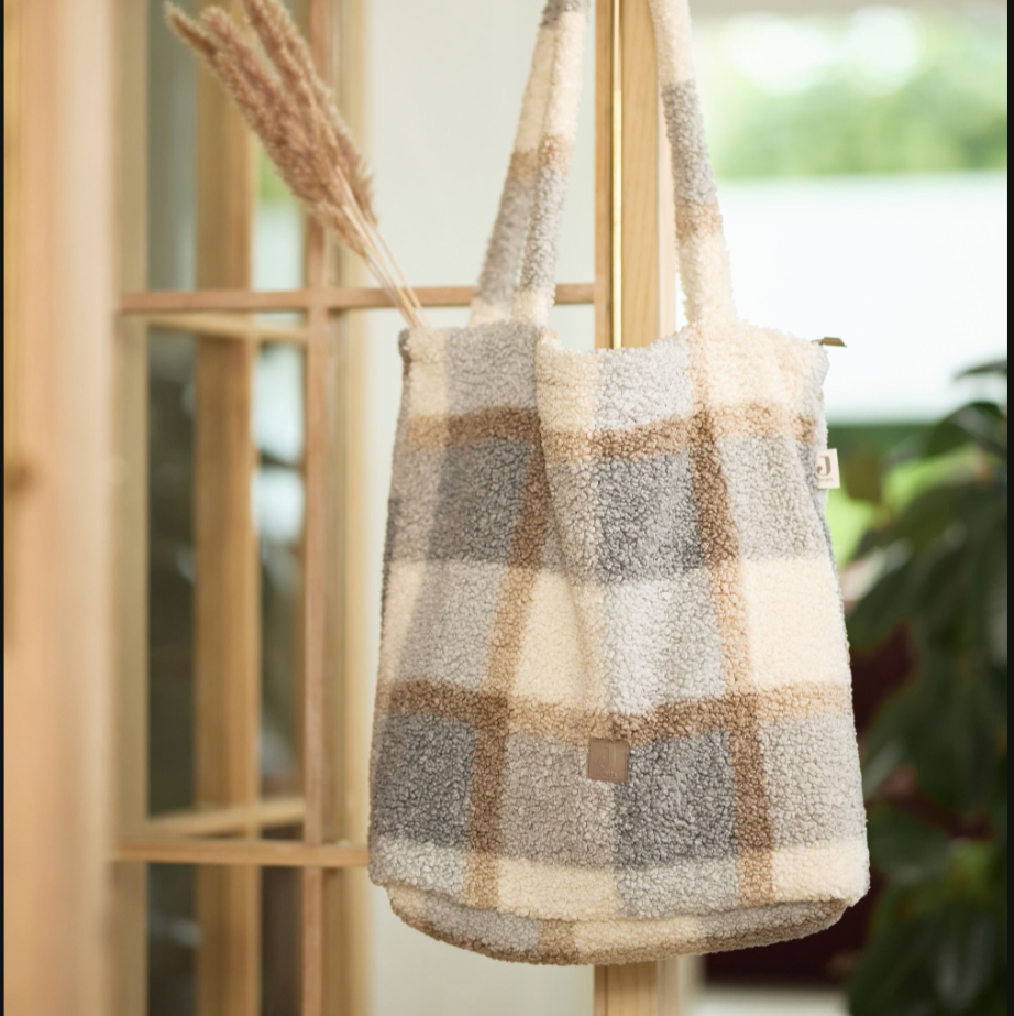 Sac à Langer Shopper Check - Bouclé