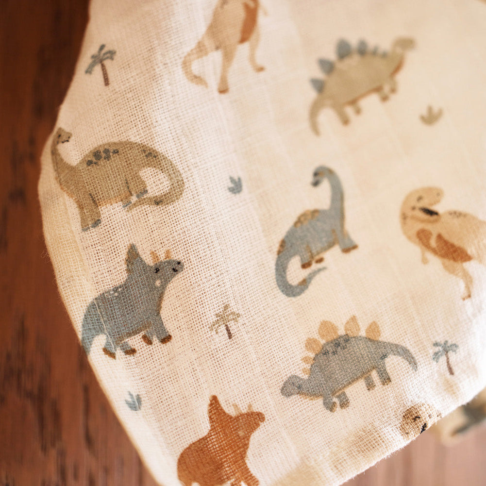 Langes bébé en gaze de coton – Roarsome – 70x70 cm – Lot de 3