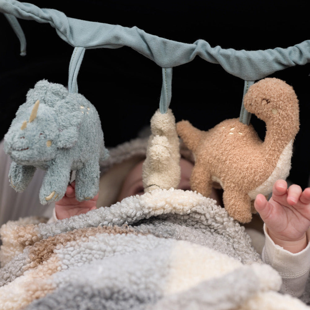 Chaîne d’activités poussette – Roarsome – Dinosaures doux