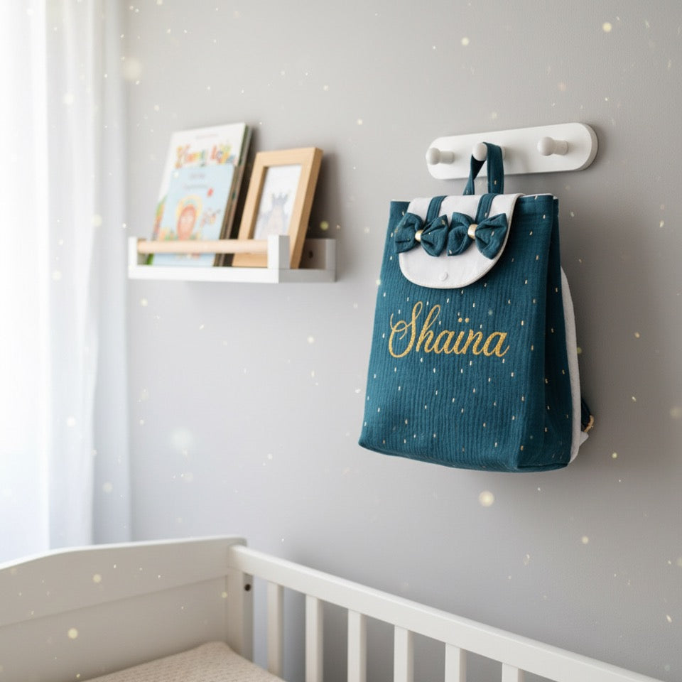 Sac à dos personnalisé pour maternelle, crèche ou nounou – Fait main