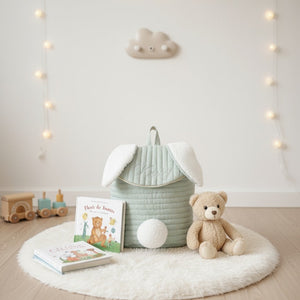 sac à dos lapinou à personnalisé matelassé avec prénom